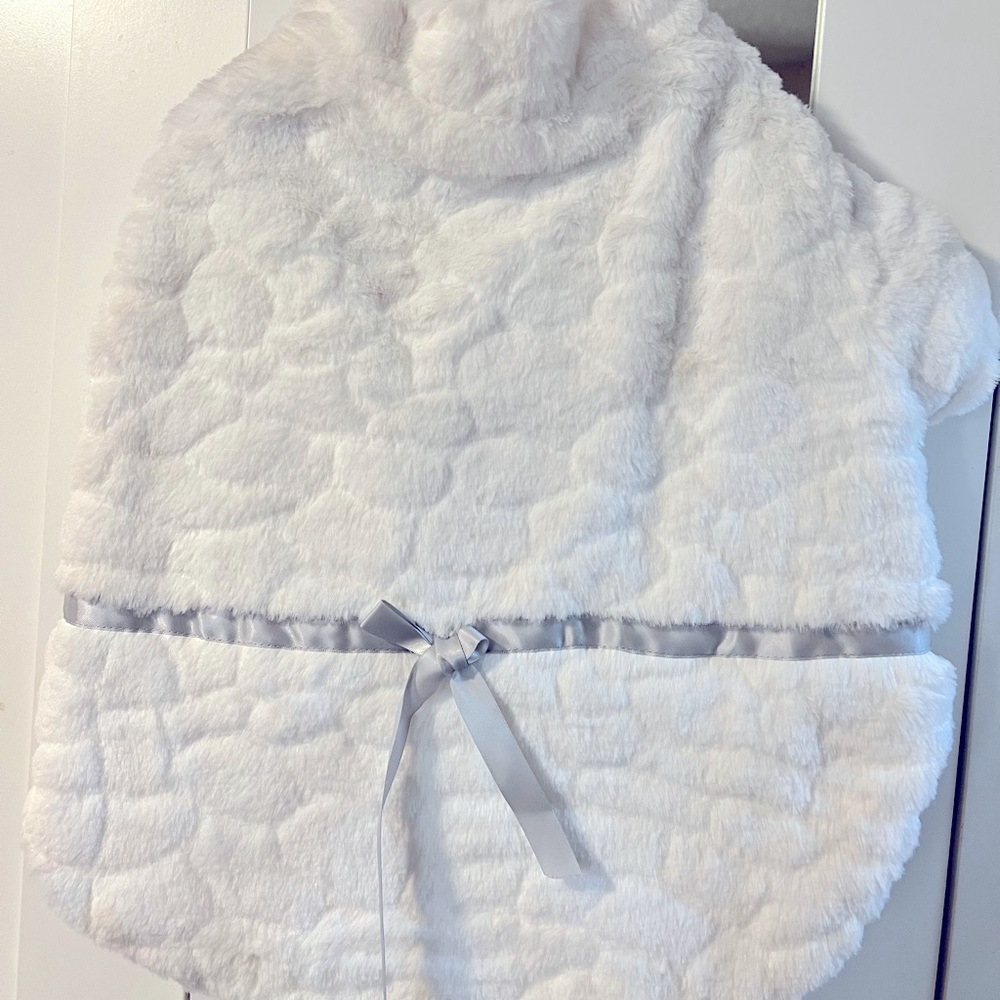 White Fur Dog Coat